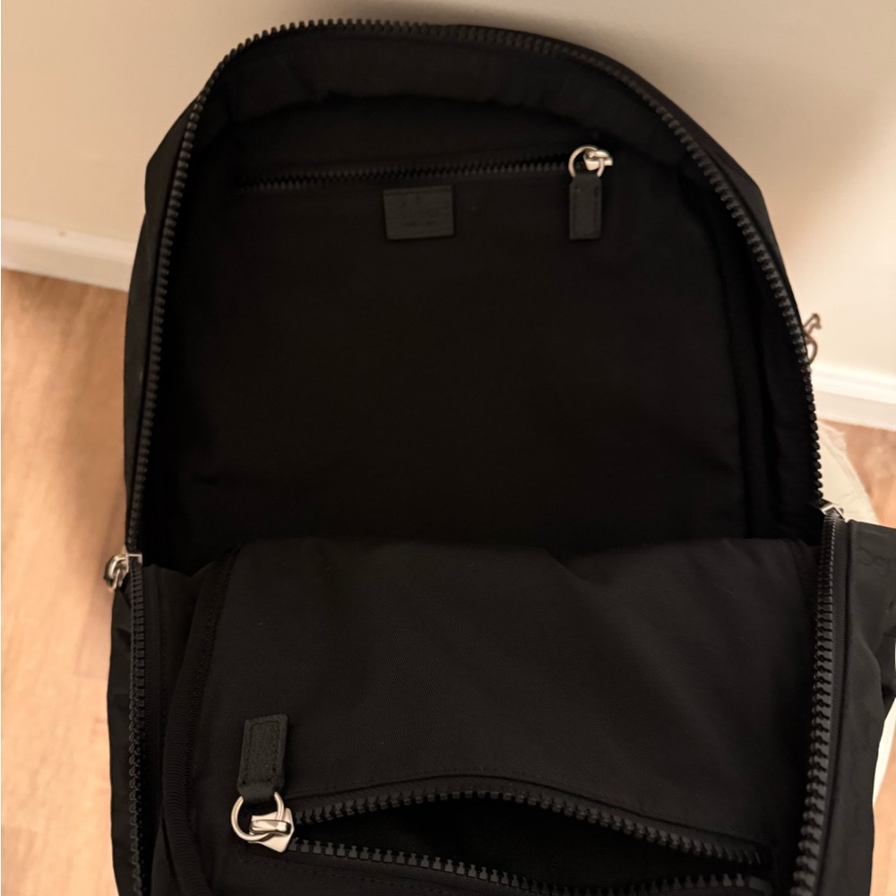 Gucci Black Patterned Backpack - image 6